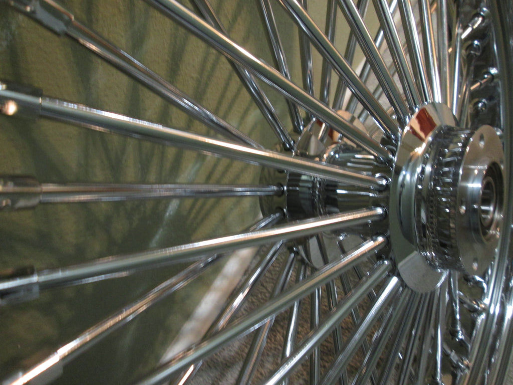 Harley fat Spoke rims Chromed 21"